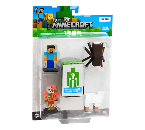 Minecraft 3D Figür Toppeez 5'li