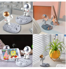 Mini Astronot Model Telefon ve Tablet Tutucu Standı