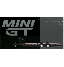 Mini GT 1/64 Car Hauler Trailer Black MGTAC19