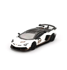 Mini GT 1/64 Lamborghini Aventador SVJ 63 Bianco Asopo