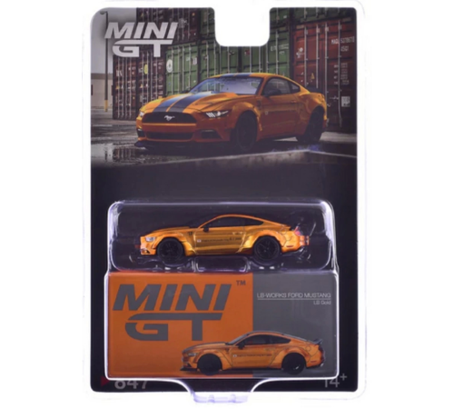 Mini GT 1/64 LB-WORKS FORD MUSTANG LB Gold Mini GT 1/64 LB-WORKS FORD MUSTANG LB Gold