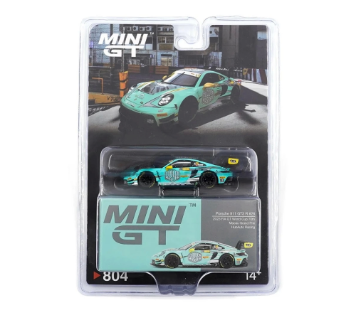 Mini GT 1/64 Porsche 911 GT3 R HubAuto Racing 2023 FIA GT World Cup 70th Macau Grand Prix Mini GT 1/64 Porsche 911 GT3 R HubAuto Racing 2023 FIA GT World Cup 70th Macau Grand Prix