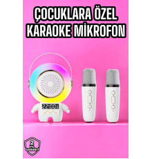 Mini Karaoke Astronot Bluetooth Speaker Karaoke Mikrofon