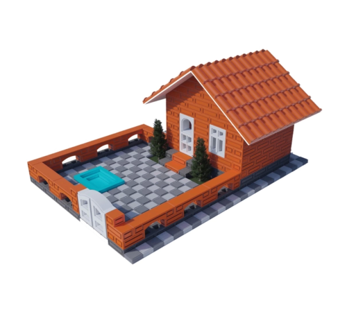 Minyatür Tuğla Yazlık Evi - 04004EN