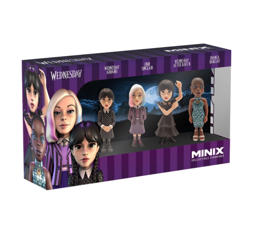 MNXH8000 Minix Wednesday 4lü Figür - Koleksiyon Figürü MNXH8000 Minix Wednesday 4lü Figür - Koleksiyon Figürü