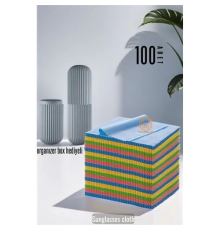 BX 100 AD Promosyonluk Gözlük Silme Bezi Organizer Box Hediyeli