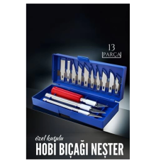 BX 13 Parça Özel Kutulu Hobi Bıçağı Seti