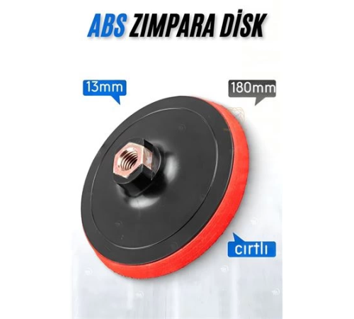 BX 180 mm Cırtlı Zımpara Disk Pasta Cila Sünger Tabanı BX 180 mm Cırtlı Zımpara Disk Pasta Cila Sünger Tabanı