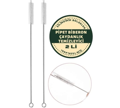 BX 2 Adet Pipet Emzik Çaydanlık Temizleyici Fırça BX 2 Adet Pipet Emzik Çaydanlık Temizleyici Fırça