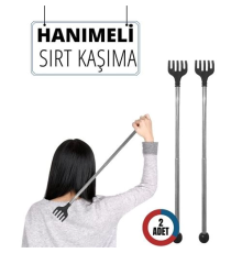 BX 2 Lİ Hanımeli Metal Sırt Kaşıma Aparatı
