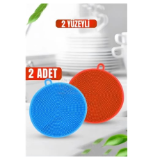 BX 2 Yüzeyli Silikon Bulaşık Pedi 2 ADET