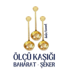 BX 3 lü Şeker ve Ölçü Kaşığı Vintage Design