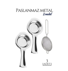 BX 3 lü Set Metal Çay Süzgeci Cabrera Design