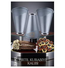 BX 3 lü Tırtıl Kurabiye Şekillendirici Fracassi Design