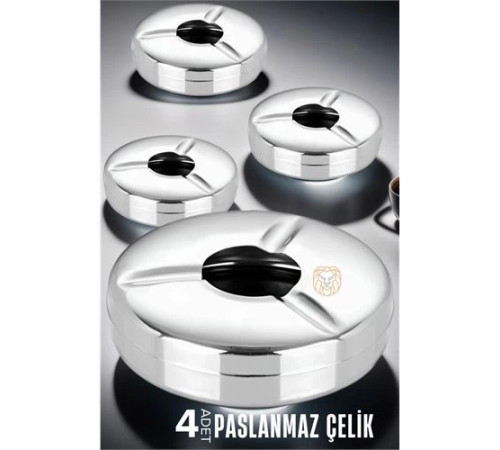 BX 4 lü Set Çelik Küllük Vercher Design