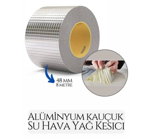 BX 48 mm Su Hava Yağ Kesici İzolasyon Bandı 8 Metre