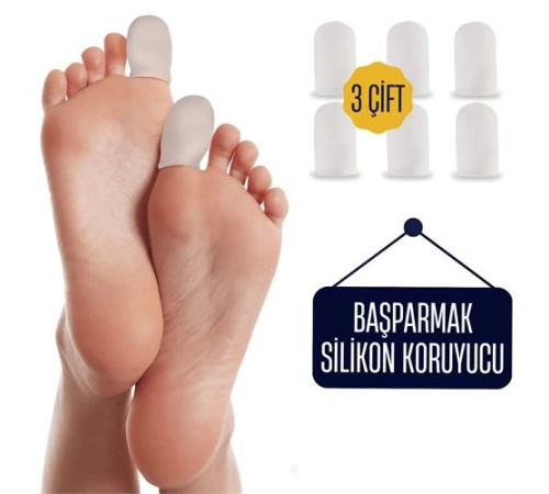 BX 6 ADET Baş Parmak İçin Silikon Koruyucu