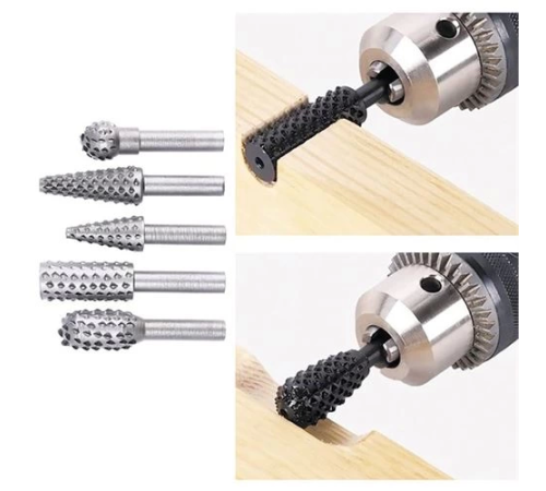 BX Ahşap Oyma Törpü Seti Tungsten