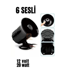 BX Alarm Sireni 6 Değişik Sesli