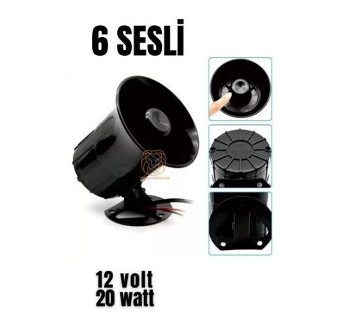 BX Alarm Sireni 6 Değişik Sesli
