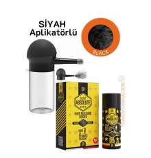 BX Aplikatörlü Saç Dolgunlaştırıcı Fiber Topik Toz SİYAH 50 Gram