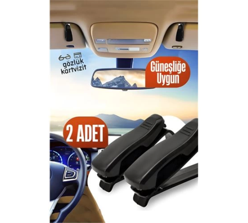 BX Araç Gözlük Tutucu Güneşliğe Uygun Mini 2 ADET