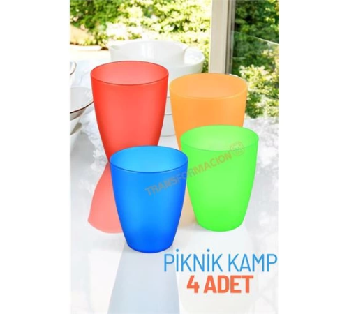 BX Bardak Seti Kamp Piknik Bardağı 4 ADET