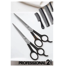 BX Berber Makası 2 ADET Profesyonel 6.5 inç Çelik