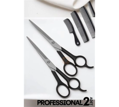 BX Berber Makası 2 ADET Profesyonel 6.5 inç Çelik BX Berber Makası 2 ADET Profesyonel 6.5 inç Çelik