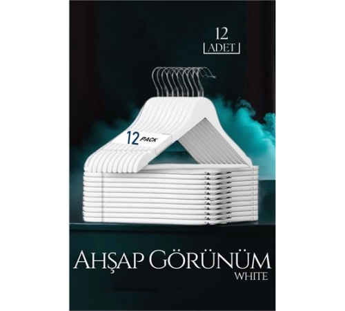 BX Beyaz Ahşap Görünüm 12 li Askı Seti Schönbuch Design BX Beyaz Ahşap Görünüm 12 li Askı Seti Schönbuch Design
