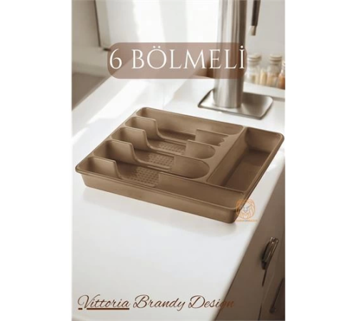 BX Çekmece İçi Kaşıklık Kepçelik 6 Gözlü LATTE BX Çekmece İçi Kaşıklık Kepçelik 6 Gözlü LATTE