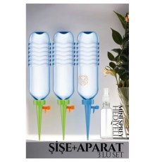 BX Çiçek Damlama Sulama Şişe Aparat Seti 3 Şişe