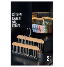BX Dolap İçi Askı 2 adet Sütyen Şal Kravat Kemer Çanta