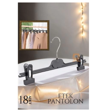 BX Etek Pantolon Eşarp Kıskaçlı Askı 18 li SET