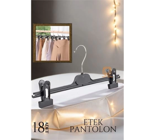 BX Etek Pantolon Eşarp Kıskaçlı Askı 18 li SET BX Etek Pantolon Eşarp Kıskaçlı Askı 18 li SET