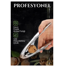 BX  Fındık Ceviz Kırıcı 304 Paslanmaz Çelik Mink Design