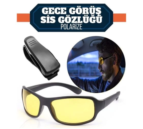 BX Gece Sürüş ve Sis Gözlüğü + Gözlük Tutucu Hediyeli BX Gece Sürüş ve Sis Gözlüğü + Gözlük Tutucu Hediyeli
