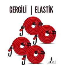 BX Gergili Bagaj Lastiği 2 Kancalı 4 lü PAKET