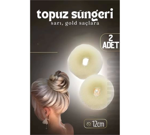 BX Gold Saç Topuz Süngeri 2 ADET 12 CM Çap 5 cm Kalınlık BX Gold Saç Topuz Süngeri 2 ADET 12 CM Çap 5 cm Kalınlık