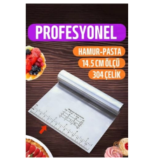BX Hamur Kesici Spatula Profesyonel 304 Paslanmaz Çelik
