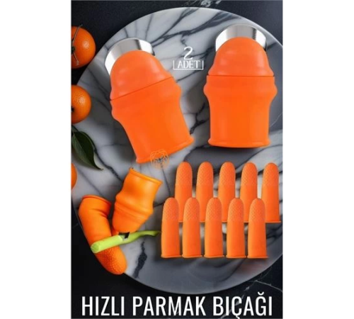 BX Hızlı Parmak Bıçağı Başparmak Sebze Kesici 2 li set