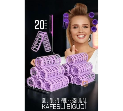 BX Kafes Gece Bigudisi 2.5 cm 20 Adet Solingen Professional BX Kafes Gece Bigudisi 2.5 cm 20 Adet Solingen Professional