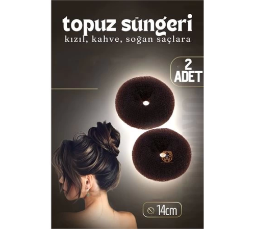 BX Kahve Saç Topuz Süngeri 2 ADET 14 CM Çap 6 cm Kalınlık BX Kahve Saç Topuz Süngeri 2 ADET 14 CM Çap 6 cm Kalınlık