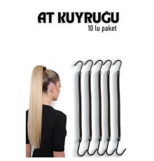 BX Kancalı At Kuyruğu Lastik Toka 10 ADET