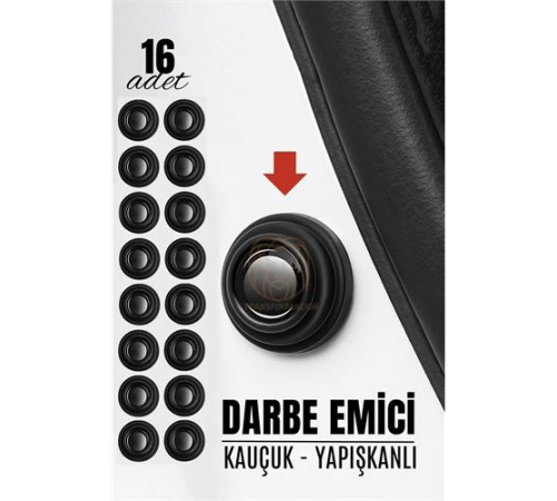 BX Kapı Bagaj Kaput Ses Darbe Emici Kauçuk Conta 16 ADET