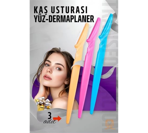 BX Kaş Şekillendirici Kaş Dermaplaner Yüz Usturası 3 ADET