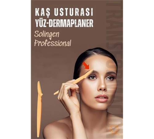 BX Kaş Şekillendirici Kaş Dermaplaner Yüz Usturası Solingen Professional