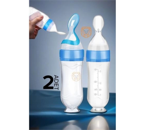 BX Kaşıklı Bebek Mama Besleyici Silikon Littloo 2 ADET