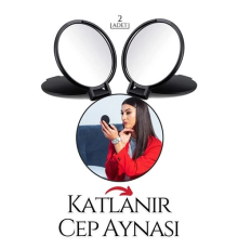 BX Katlanabilir Mini Çanta Aynası 2 li SET