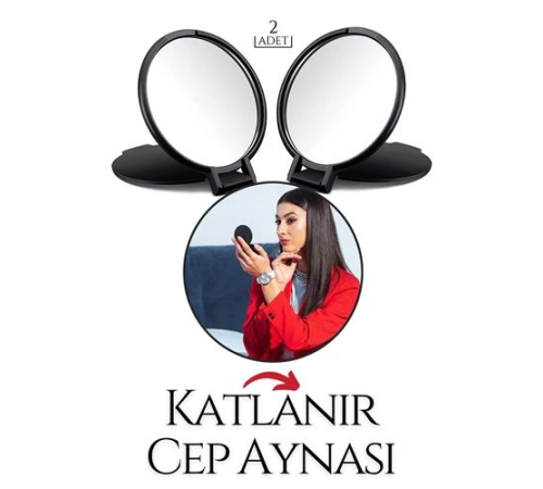 BX Katlanabilir Mini Çanta Aynası 2 li SET BX Katlanabilir Mini Çanta Aynası 2 li SET